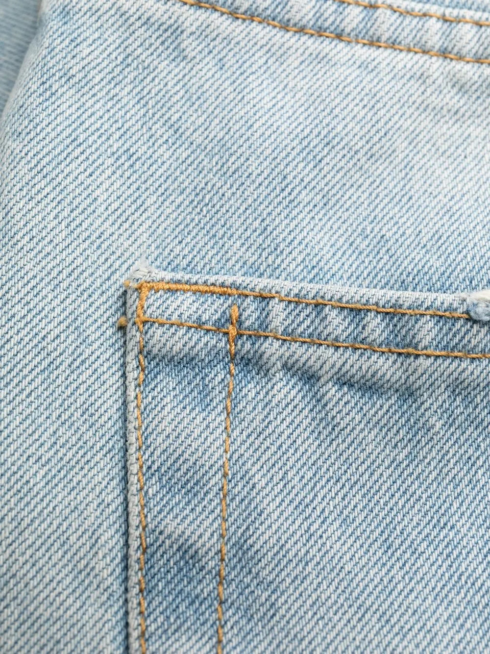 Faded Denim Pants
