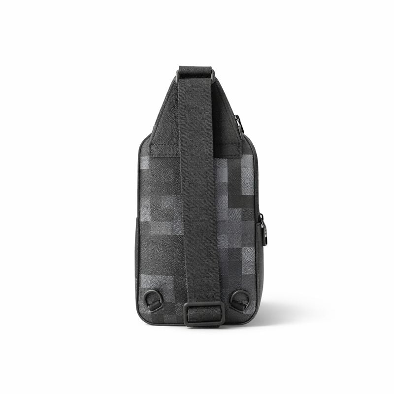 Avenue Slingbag in Damoflage Black coated canvas