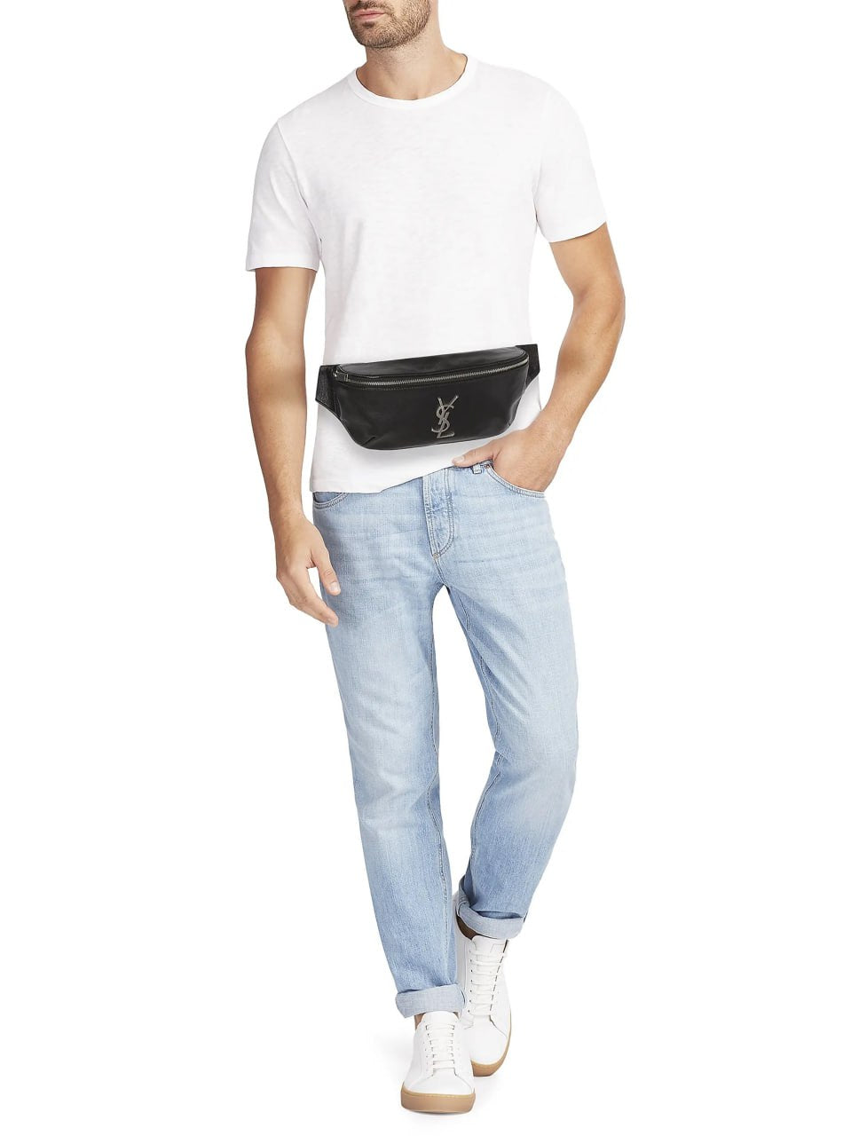 Cassandre Monogram Leather Belt Bag