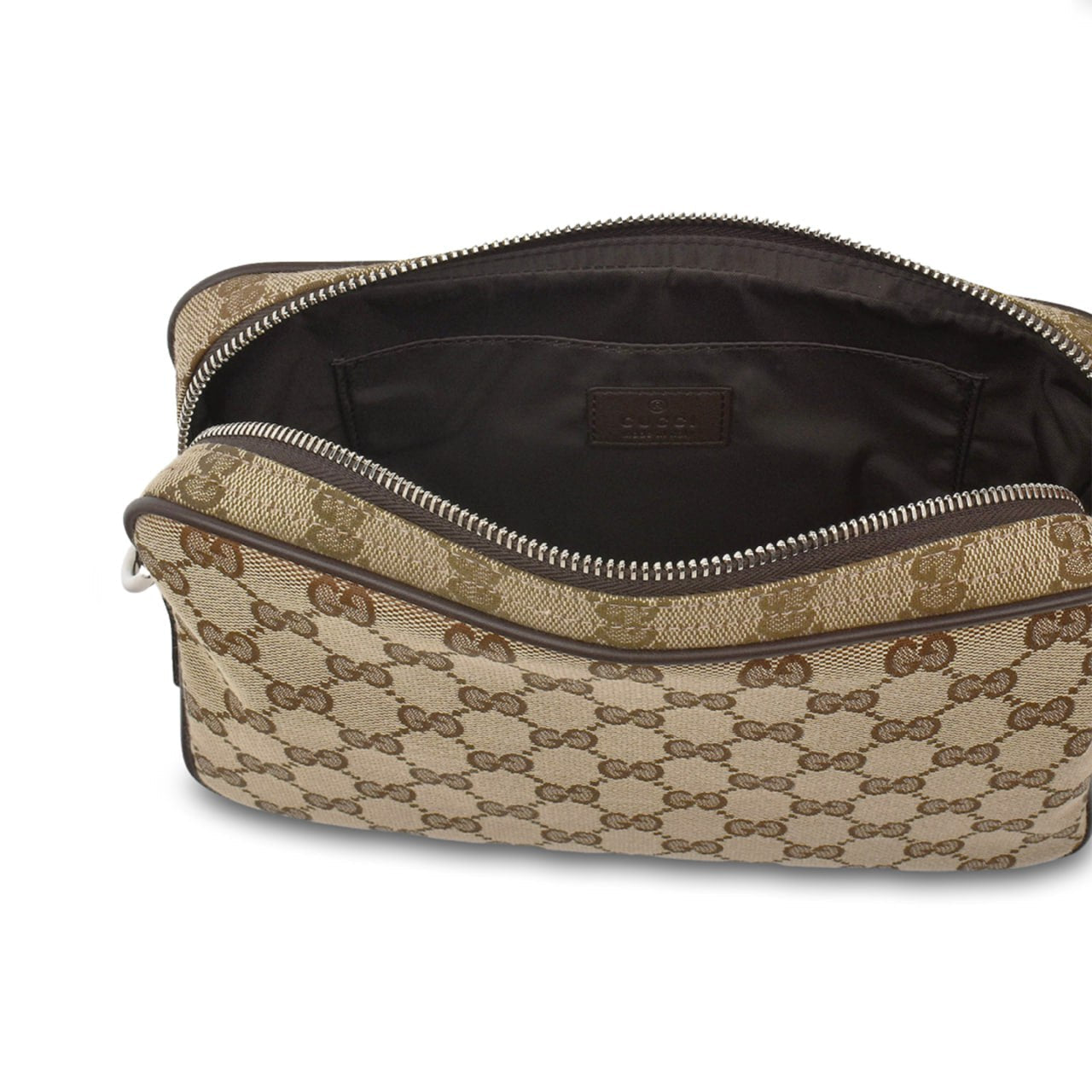 GG Canvas Shoulder Bag – Beige & Brown