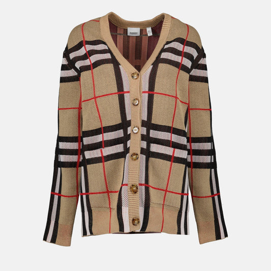Checked Cardigan