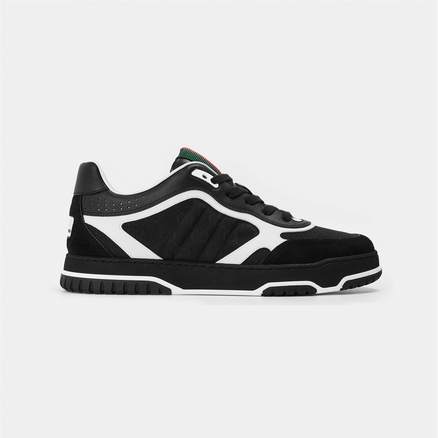 GG Re-Web Sneakers in Black and White