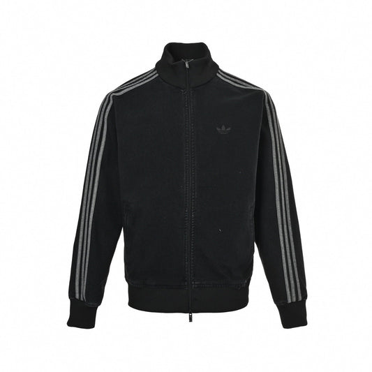 Black Denim Track Jacket