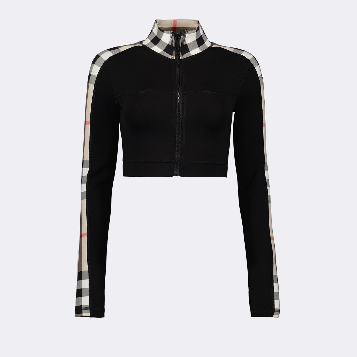 Zip-Up Cropped Top