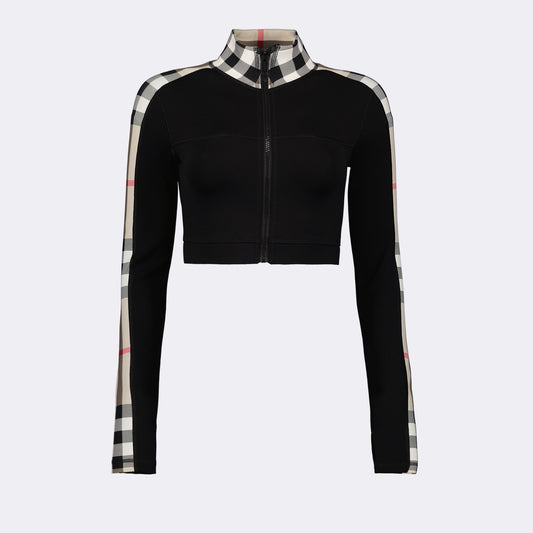 Zip-Up Cropped Top