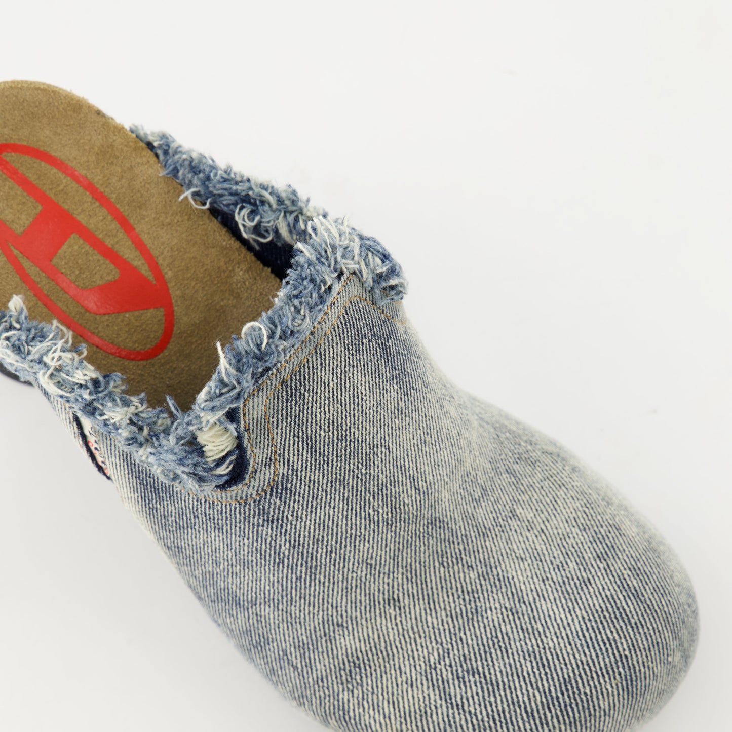 D-Woodstock Denim Mules