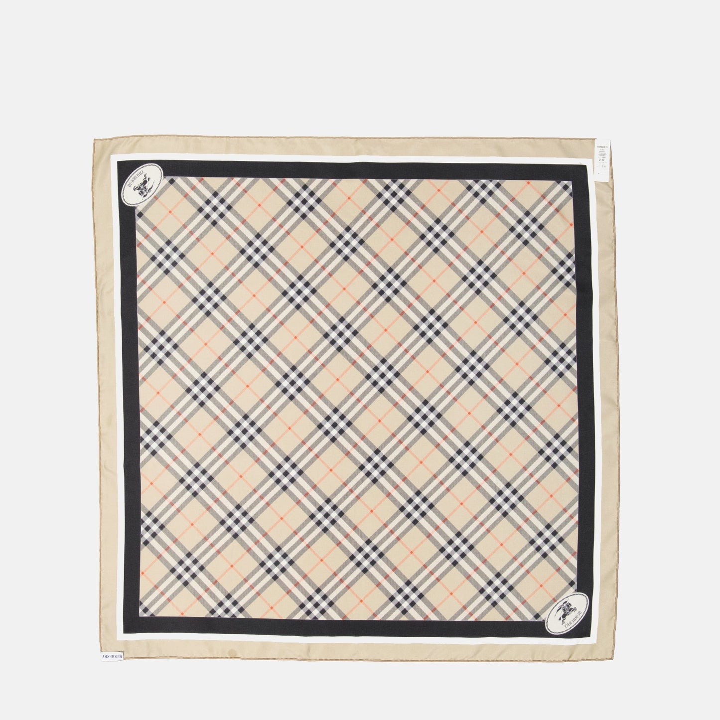 Checked Silk Scarf