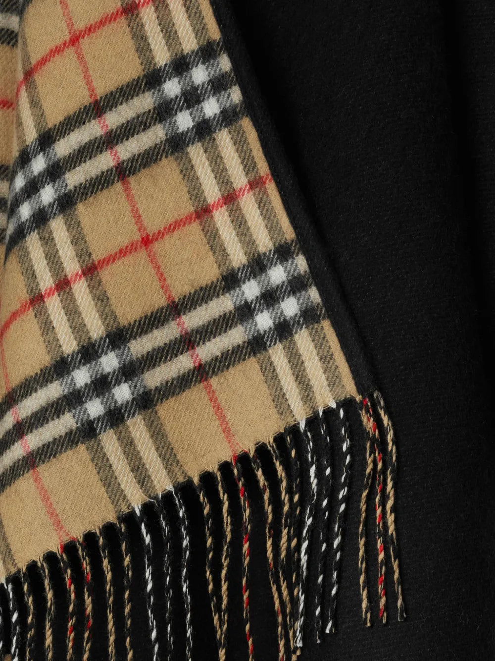 Black Wool Poncho