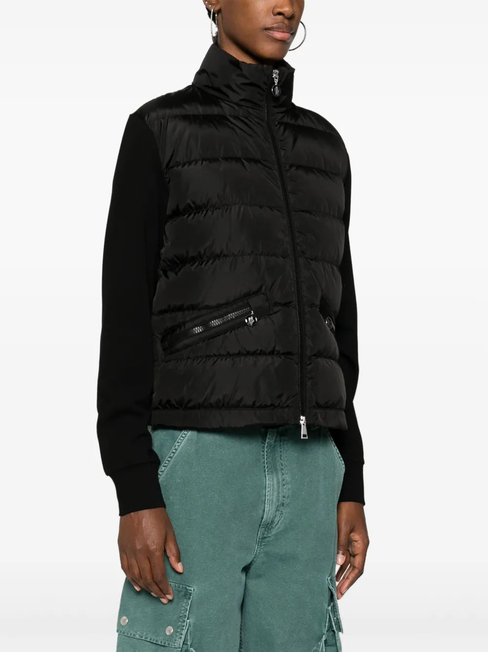 Two-tone quilted jacket