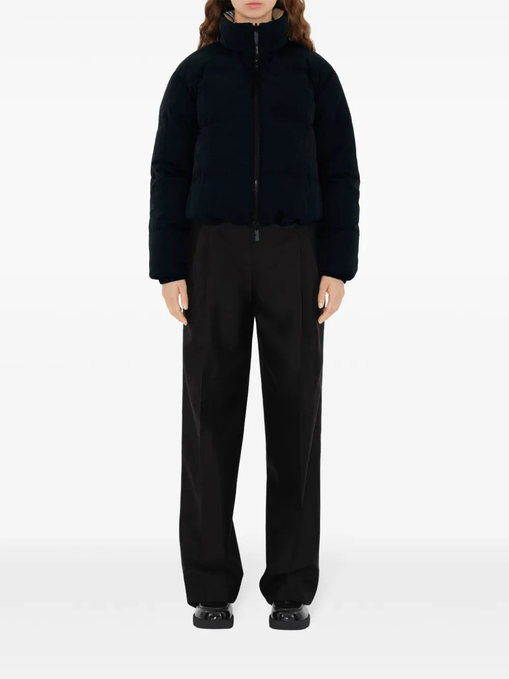 Reversible Check Puffer Jacket