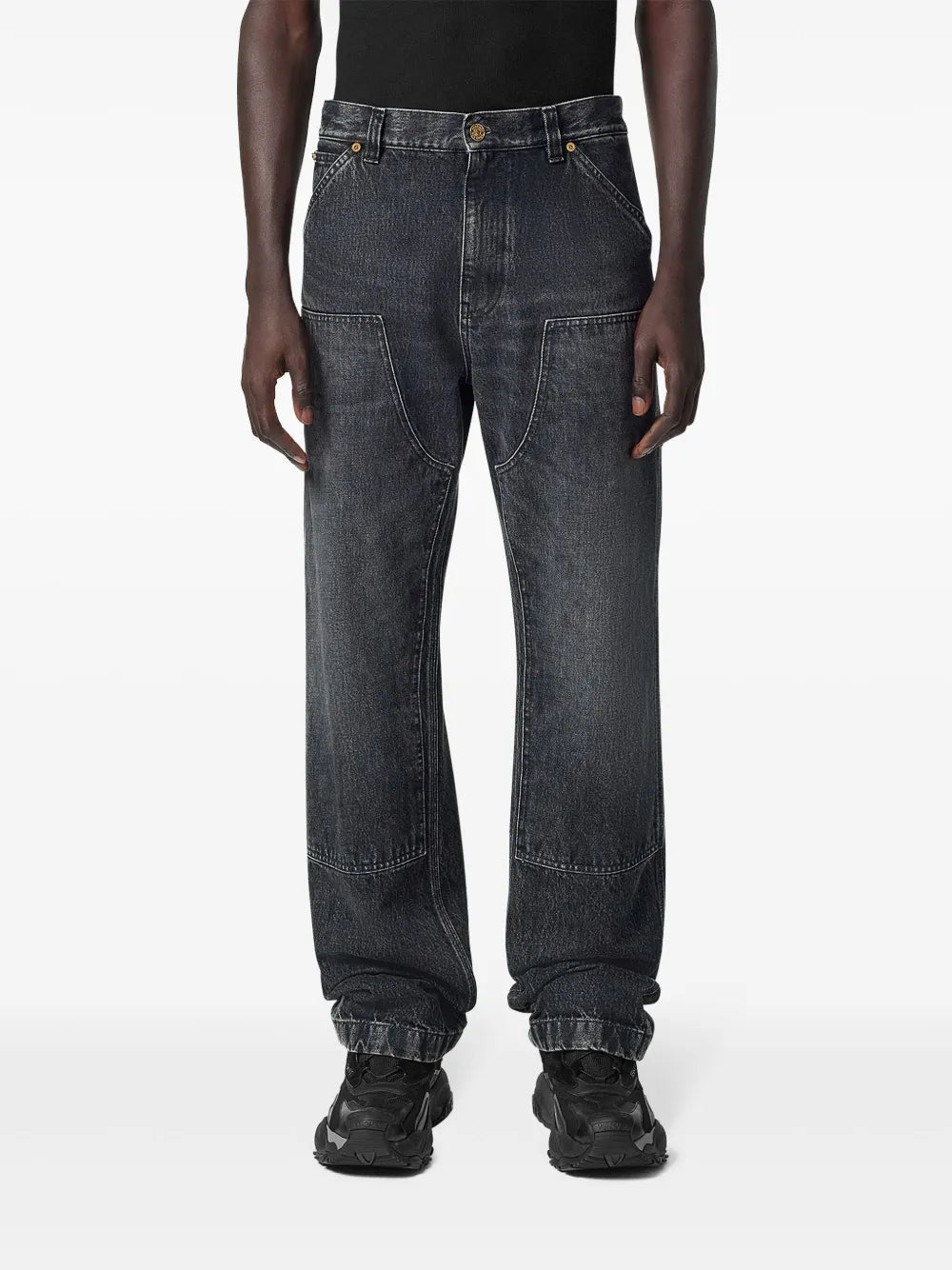 Gray Cargo Jeans