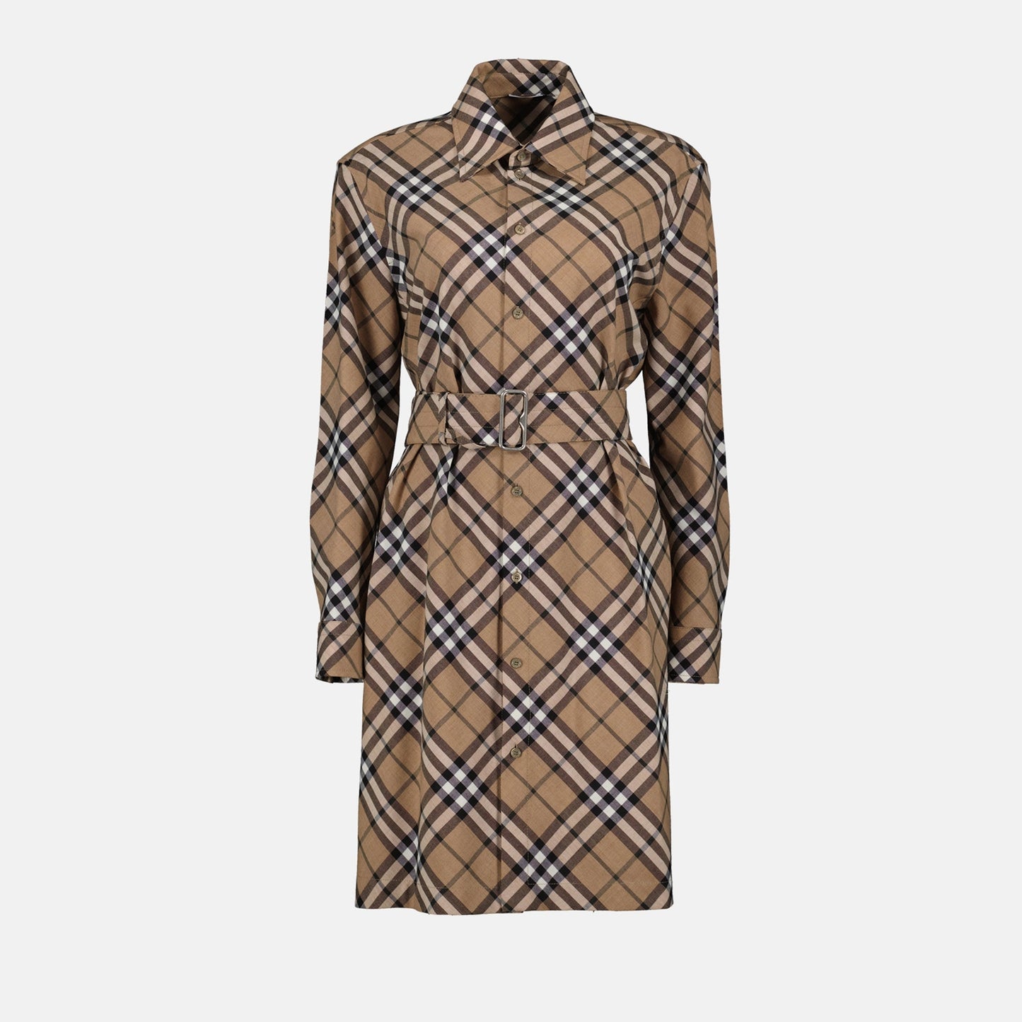 Checked Shirt Dress