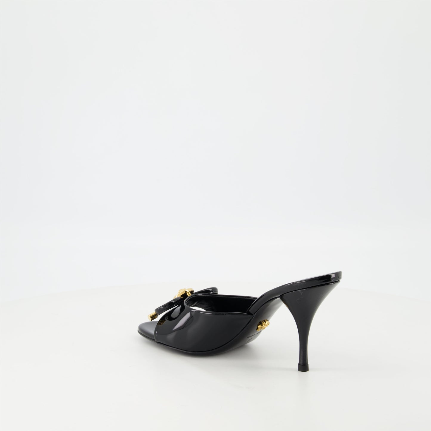 Bow Heeled Mules