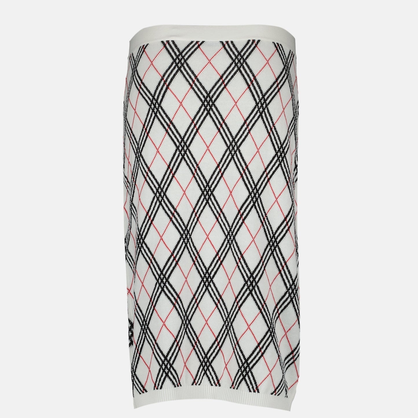Midi Check Skirt