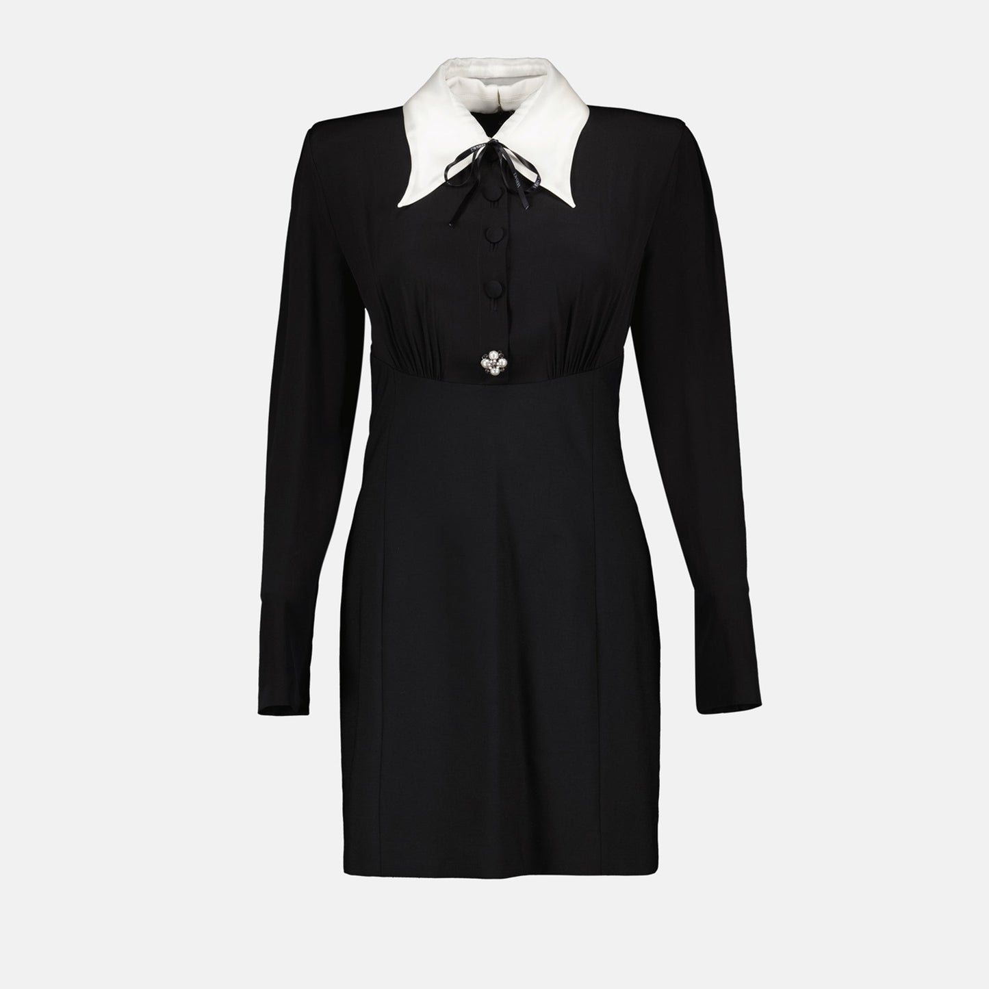 Mini Black Silk Dress