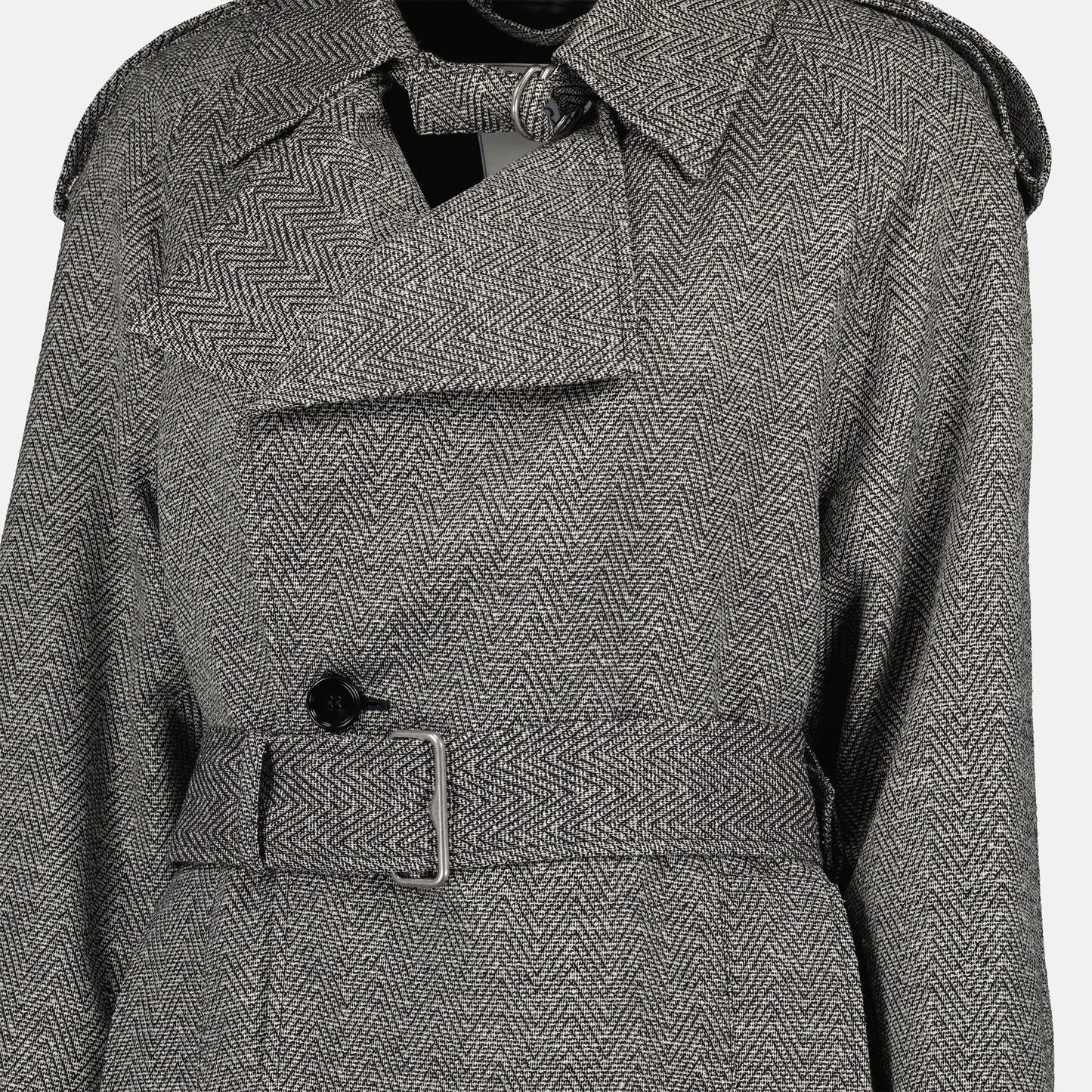 Wool and Silk Trench Coat