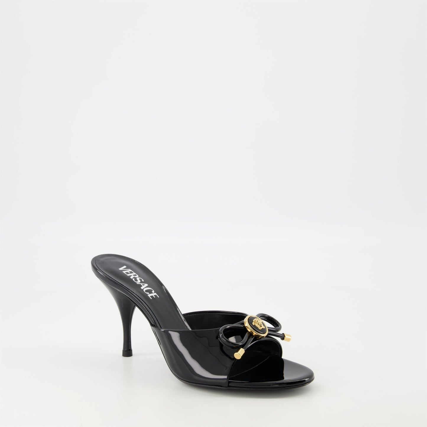 Bow Heeled Mules