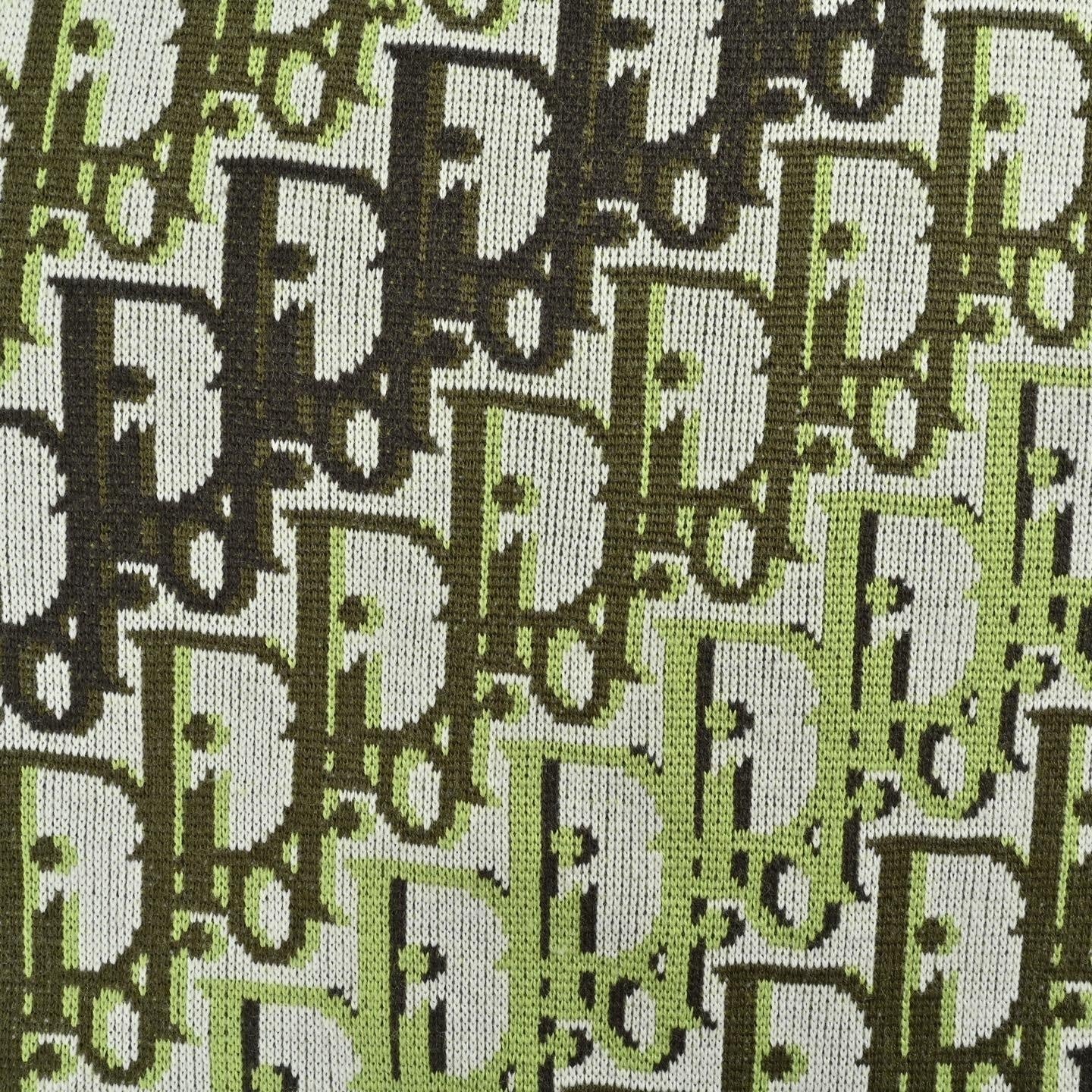 Oblique Jacquard Wool Blend Crewneck