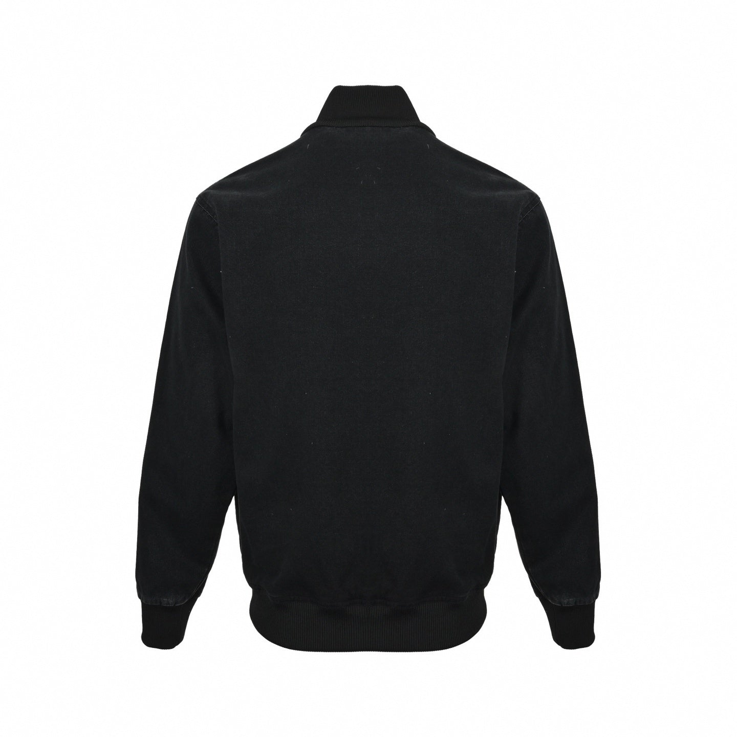 Black Denim Track Jacket
