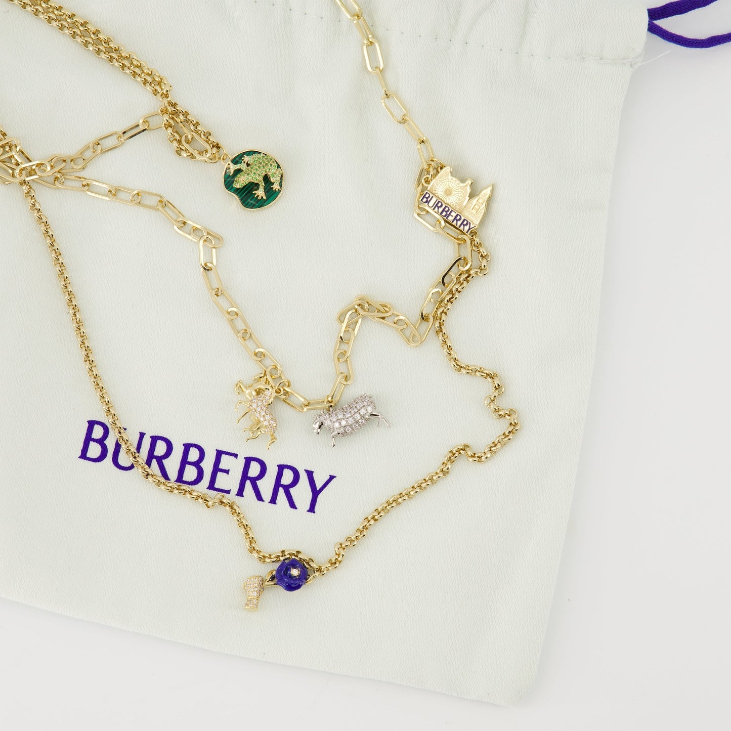 Double Row Charm Necklace