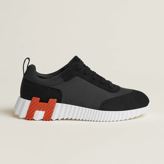 Bouncing Sneakers in Black and Orange