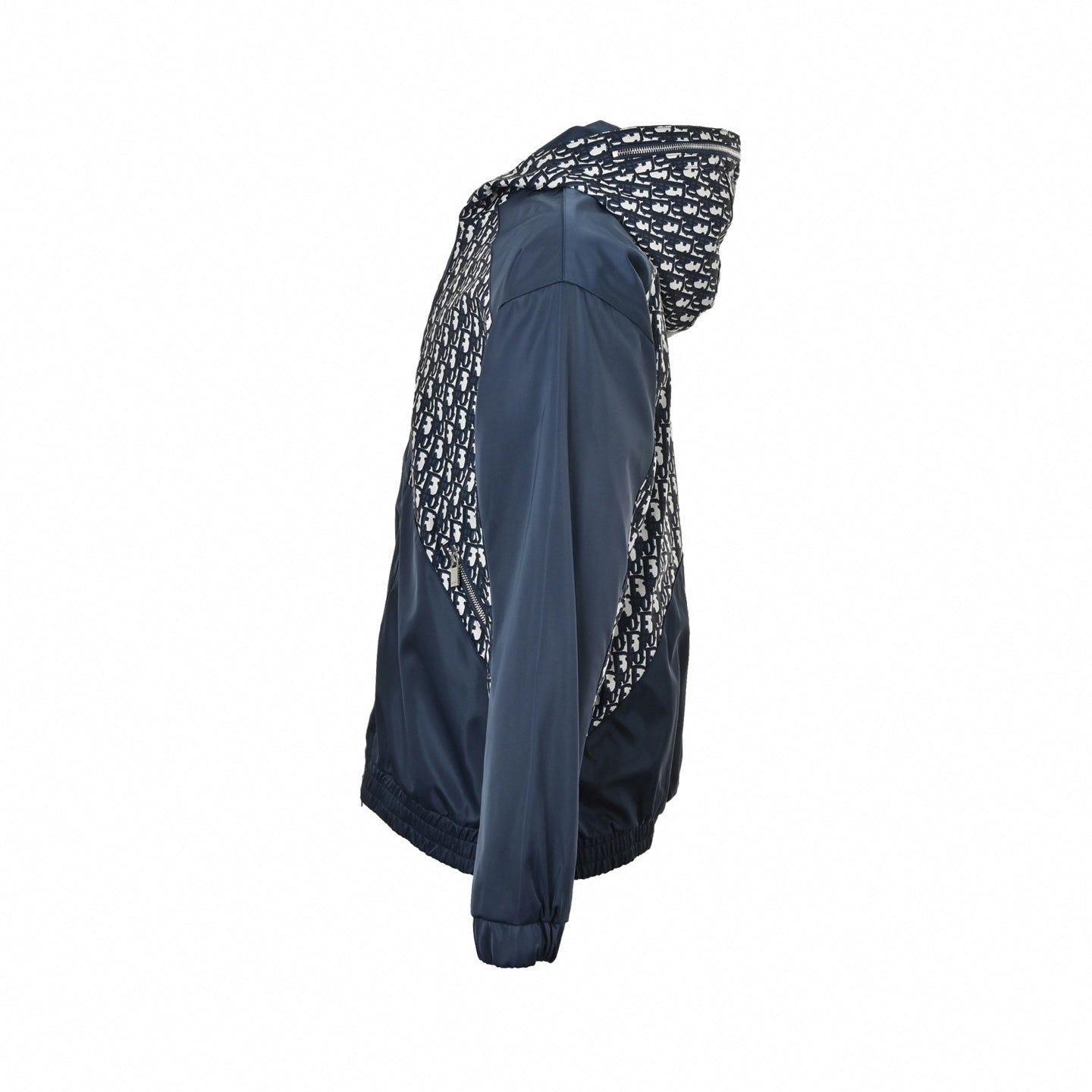 Navy Oblique Technical Windbreaker
