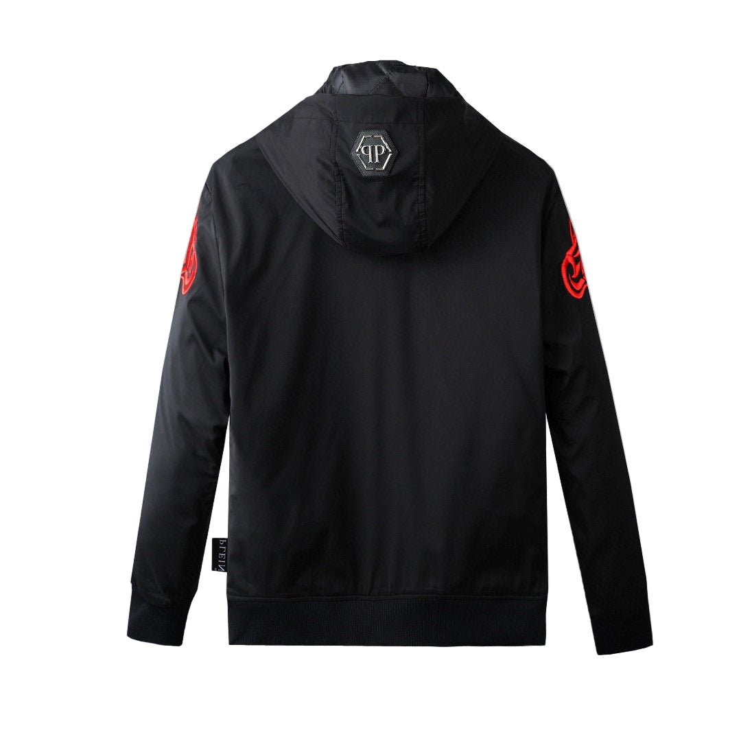 Embroidered Twin Tiger Windbreaker