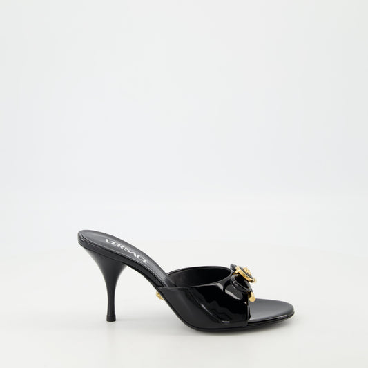 Bow Heeled Mules