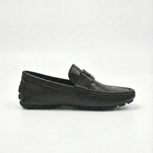 Monogram Leather Driver Moccasins