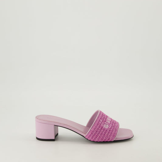 4G Raffia Mules
