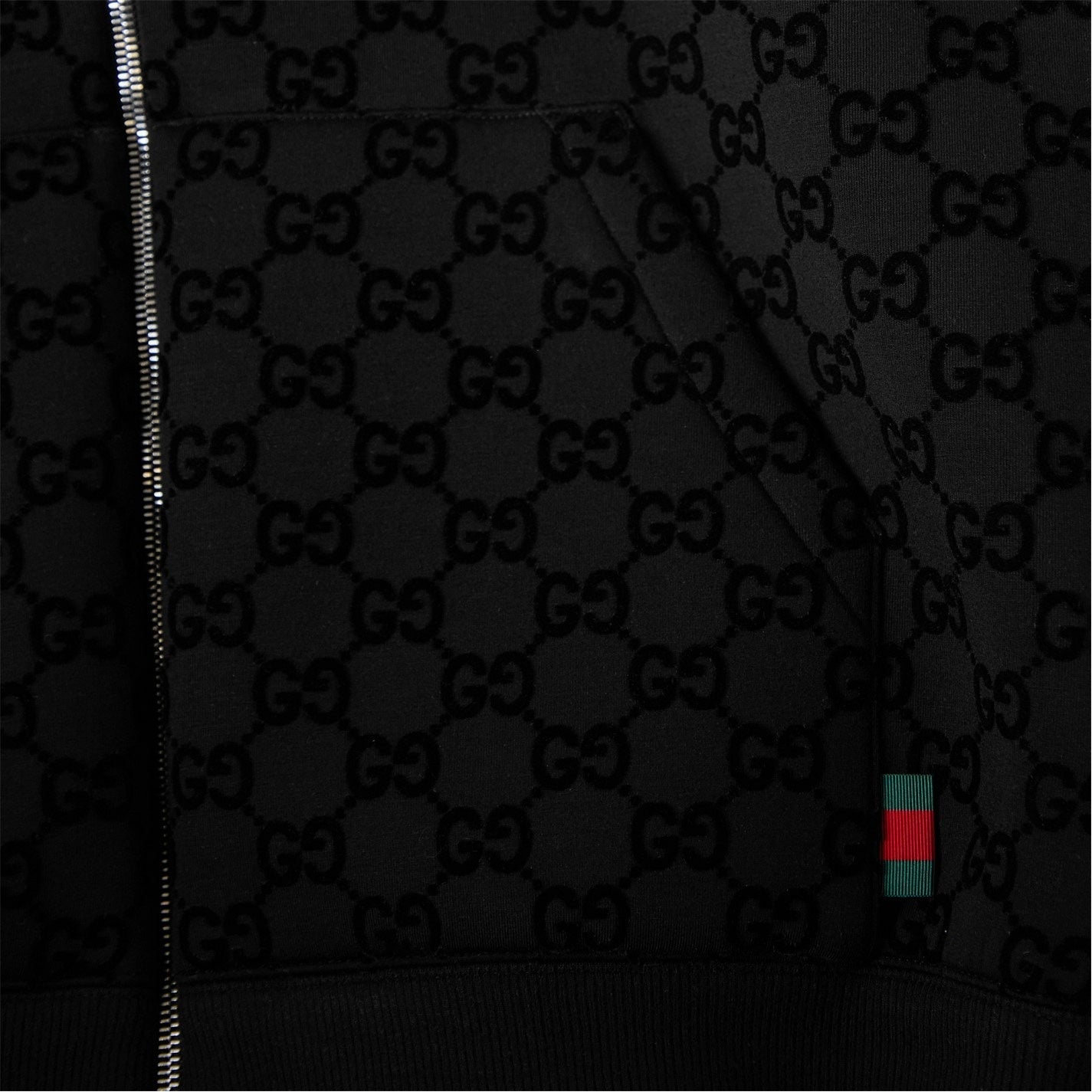 GG Flock Zip Hoodie
