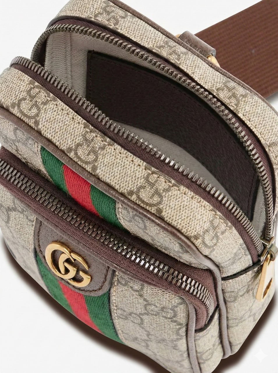 Ophidia GG Supreme Mini Shoulder Bag – Beige