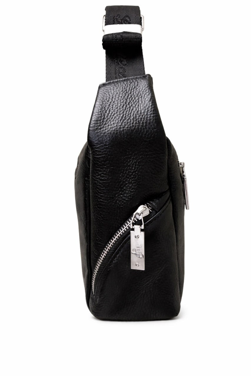 Interlocking G Leather Crossbody Shoulder Bag – Black