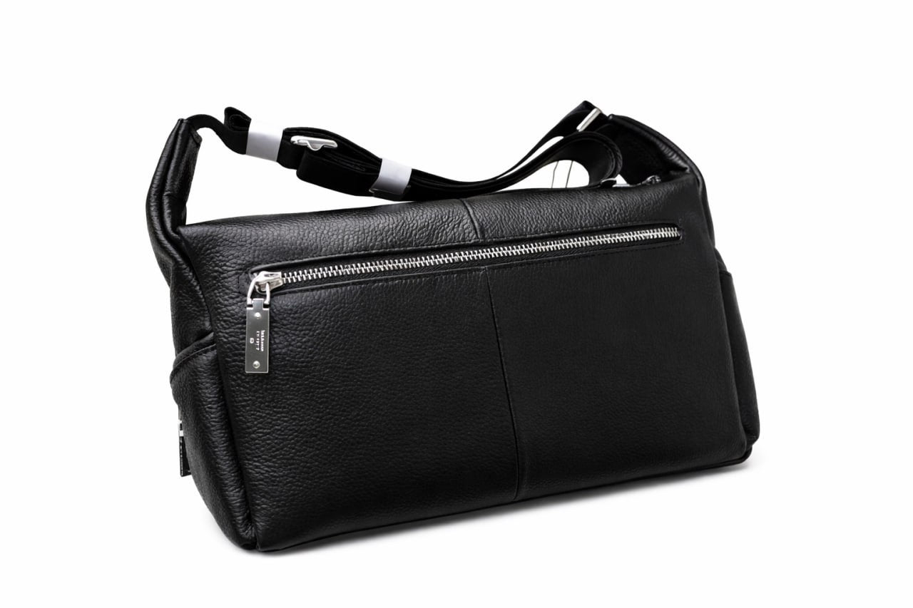 Interlocking G Leather Crossbody Shoulder Bag – Black