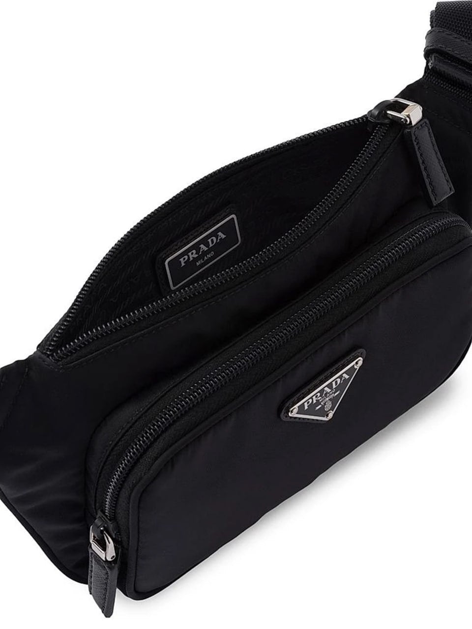 Re-Nylon Crossbody Belt Bag – Black