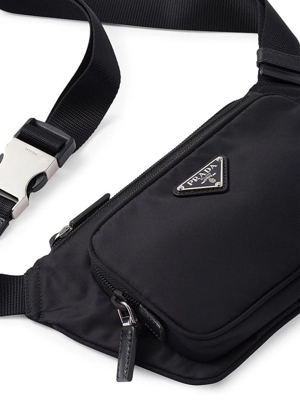 Re-Nylon Crossbody Belt Bag – Black