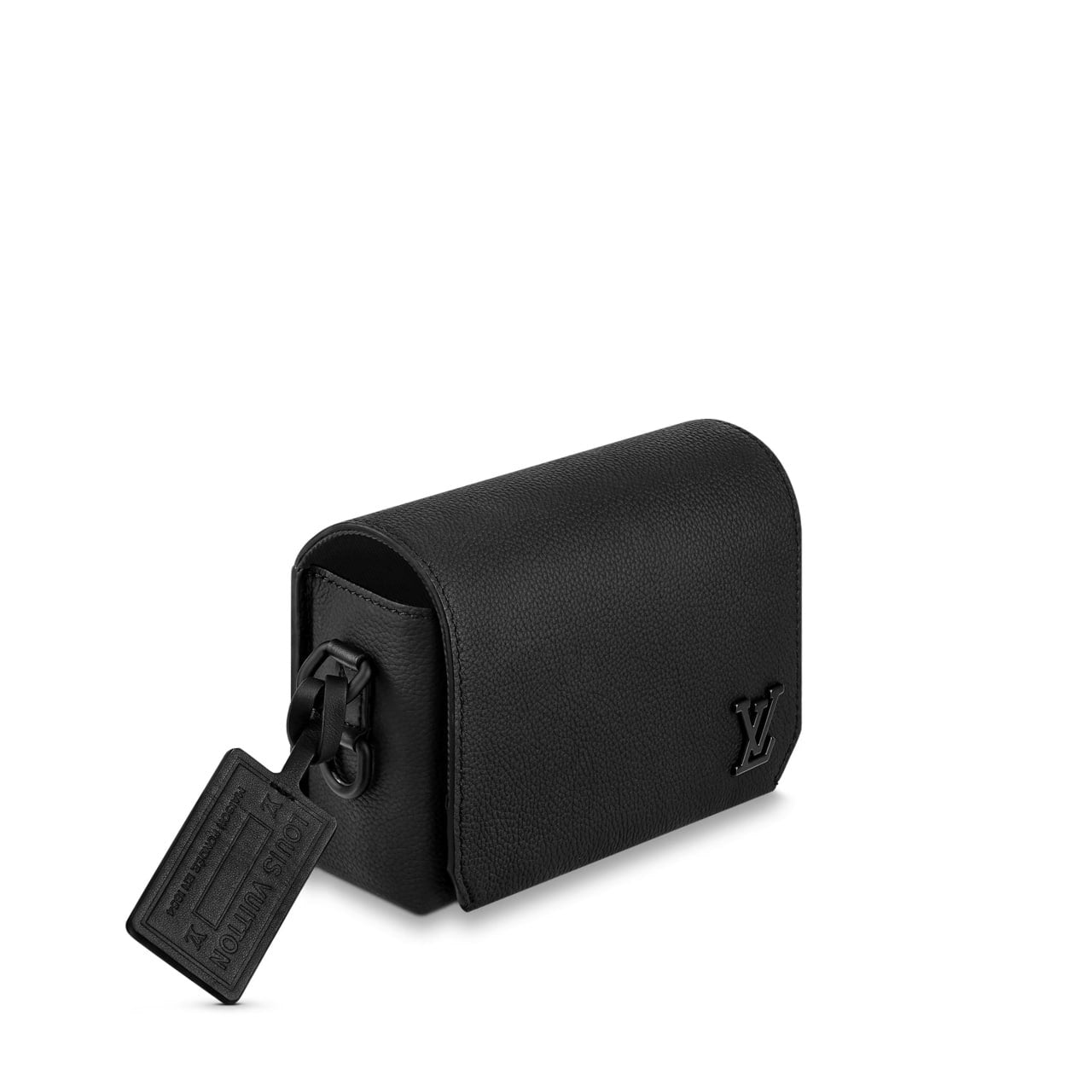 Fastline Messenger Bag | Black Taurillon Leather