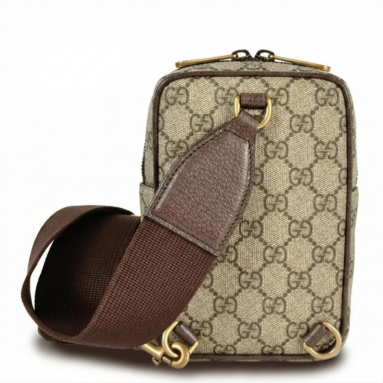 Ophidia GG Supreme Mini Shoulder Bag – Beige
