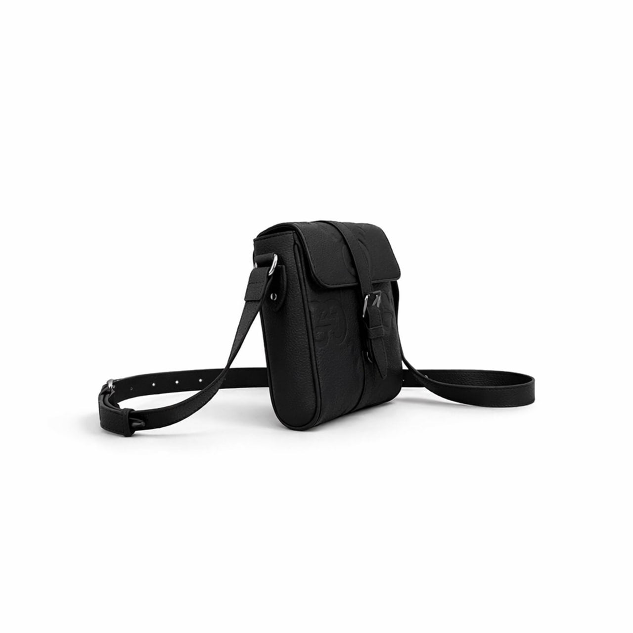 Gucci Embossed GG Leather Mini Crossbody Bag – Black