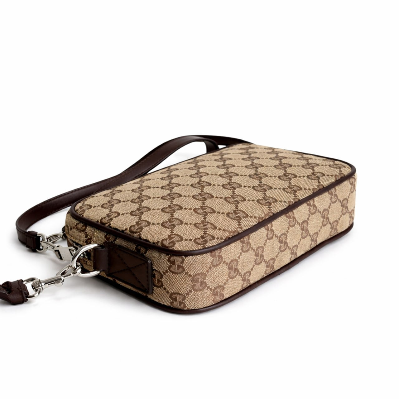 GG Canvas Shoulder Bag – Beige & Brown
