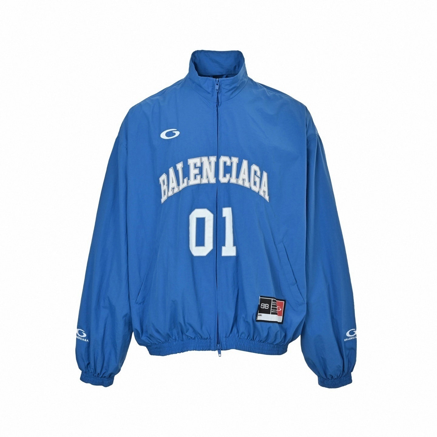 Arch Logo '01' Track Jacket | White & Blue