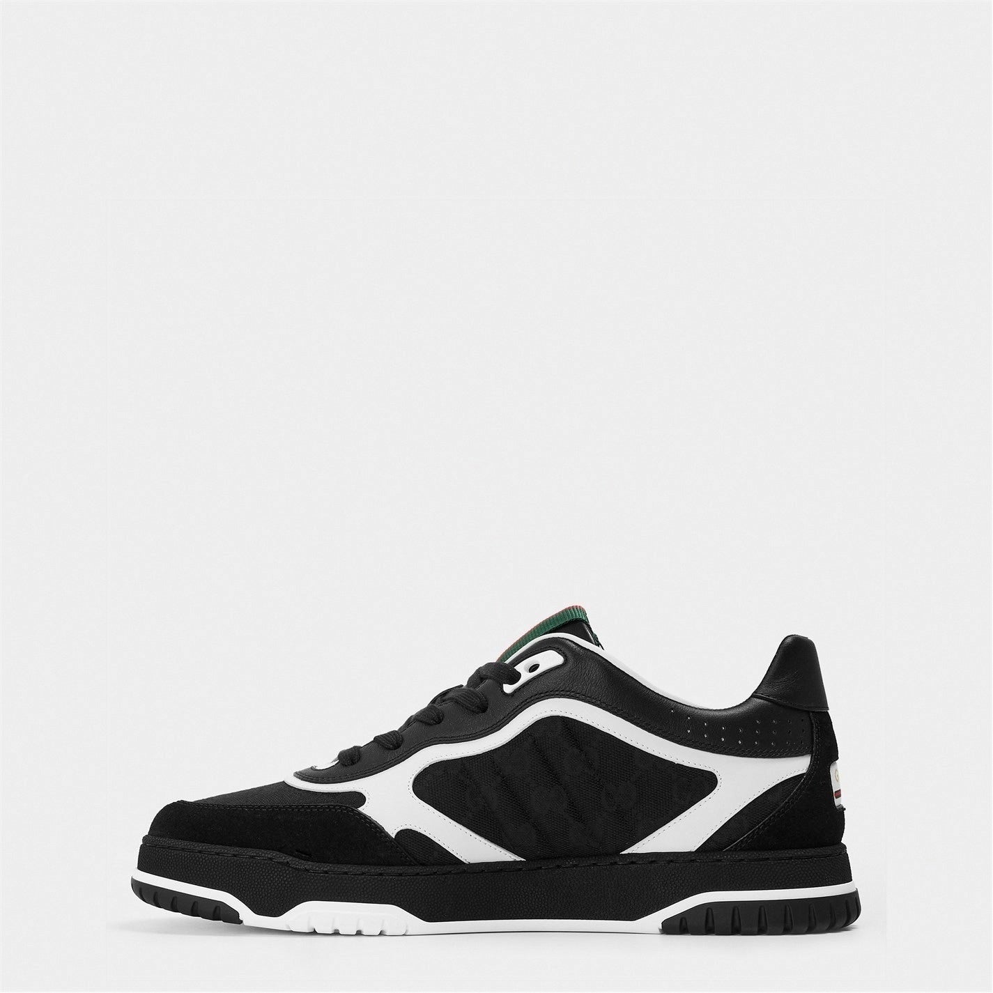 GG Re-Web Sneakers in Black and White